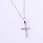 Підвіска Хрестик з фіанітами